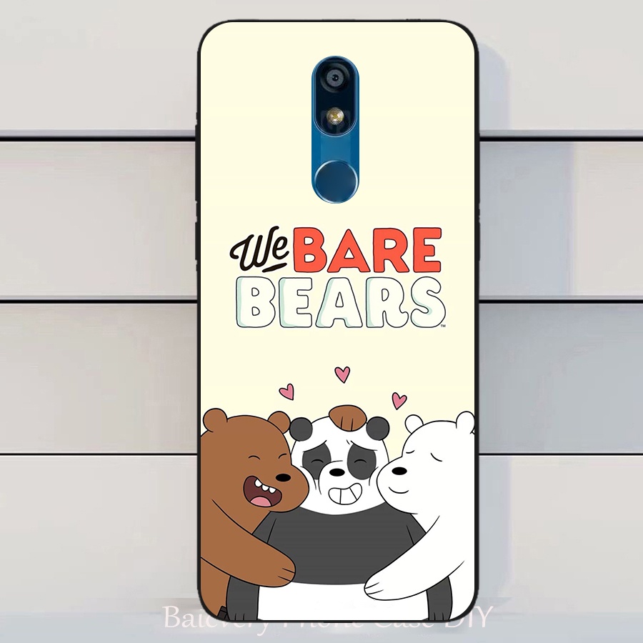 Ốp Điện Thoại Silicon Góc Vuông Hình Gấu Cho LG X4 2019 LG K40 LG K12 + K12 Plus 5.7