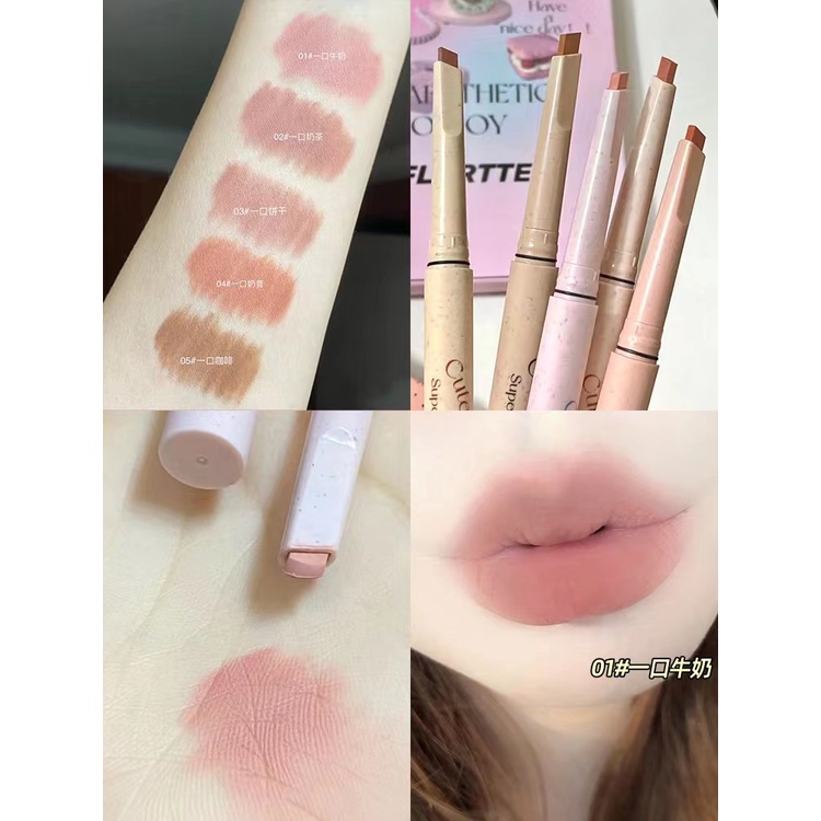 Son Môi Kiêm Chì Kẻ Viền Môi FLORTTE FLORTTE Meria Chất Lượng Cao