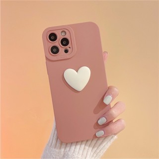 Ốp Lưng Basic Camera Nổi - Mẫu Trái Tim Hồng Nổi