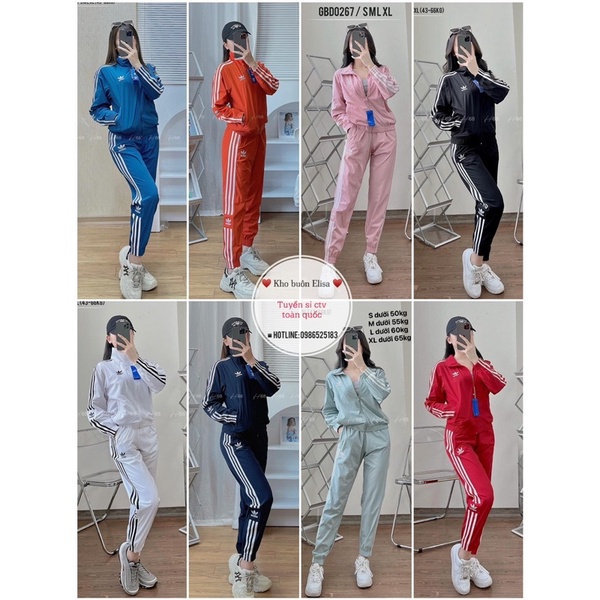 ♥️Gbd0267♥️Bộ gió Đ.A.S phối viền 6 màu hàng vnxk cho nữ
