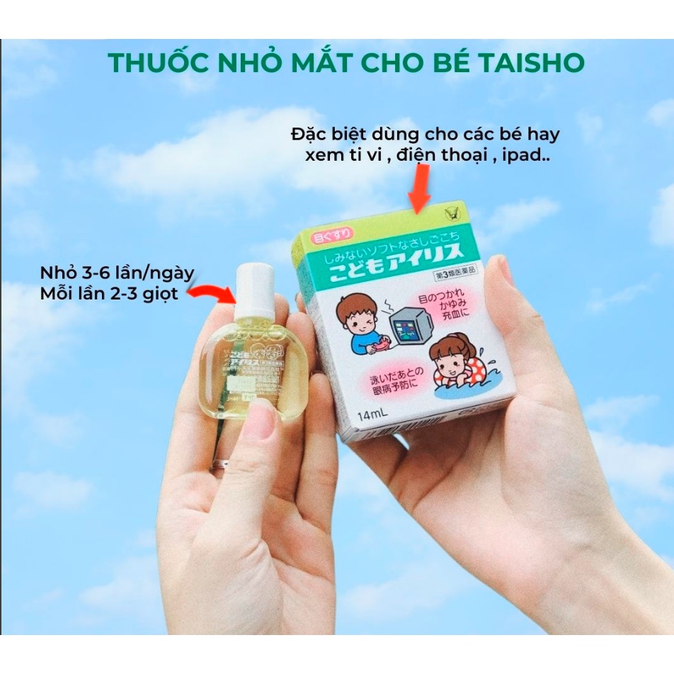 Nhỏ Mắt Taisho Nhật Cho Bé Hay Xem Tivi Điện Thoại