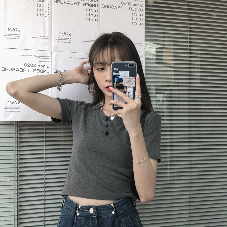 Áo Thun Ngắn Tay Dáng Ôm Thời Trang Cá Tính