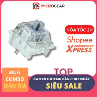 Công tắc phím cơ - Switch Outemu Silent Grey 55g Tactile - Hàng NK Chính Hãng