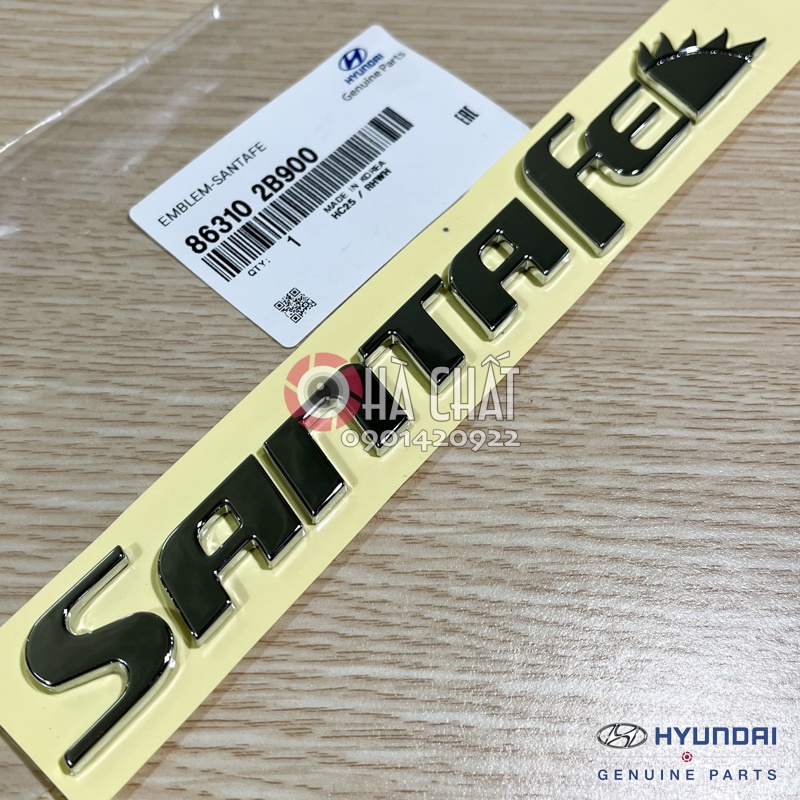 Logo chữ nổi HYUNDAI SANTAFE PREMIUM CRDi 4WD MLX 🚘 nhập khẩu HYUNDAI MOBIS Hàn Quốc 🎯 Bảo hành 100% là hàng chính hãng