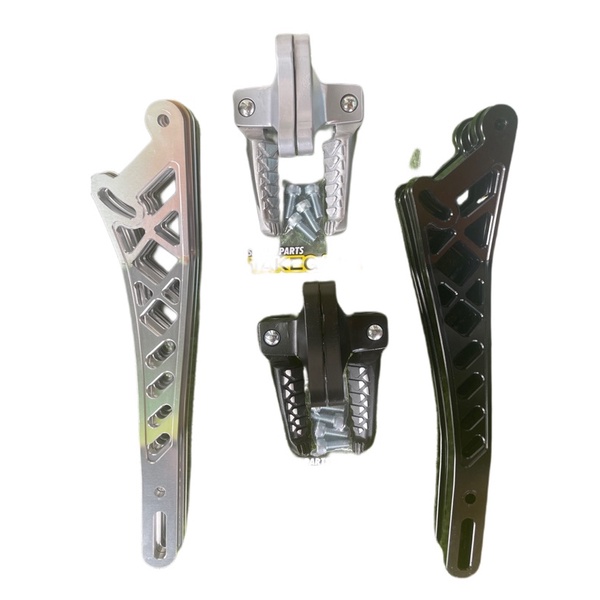 Gác chân maylay exciter 150, exciter 155, exciter 135 kèm pat treo pô nhôm CNC
