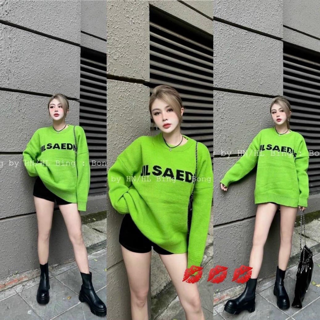 Áo len chữ 3 màu dày dặn