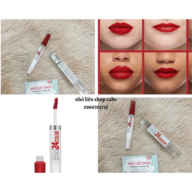 Son Maybelline Superstay 24h Color 2Step Liquid  mỹ