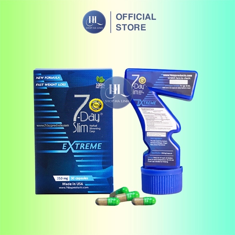 Viên uống giảm cân 7 Day slim 30v