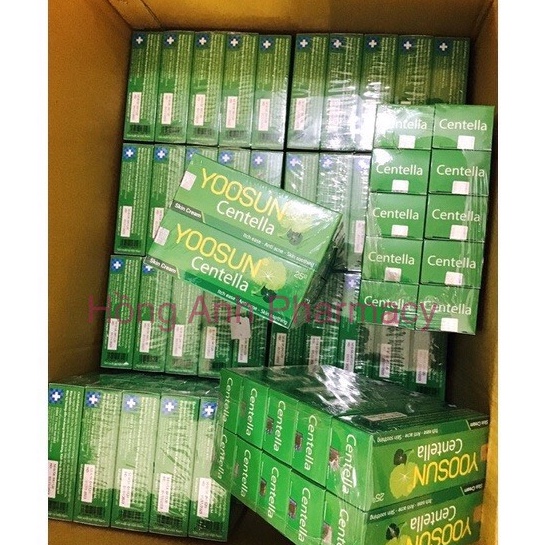 Bộ sản phẩm ngừa mụn, dịu mẩn ngứa, hết thâm YOOSUN Nghệ, YOOSUN Rau má 25gr/tuýp