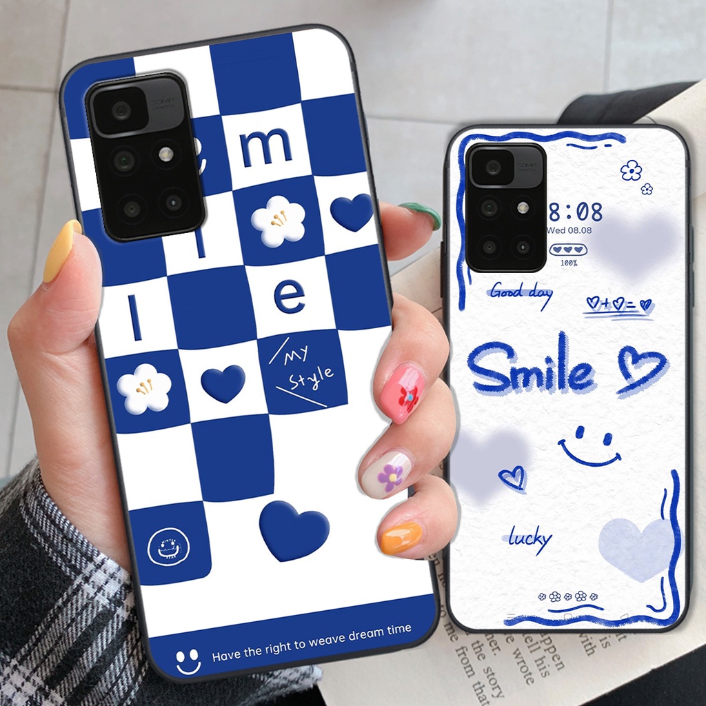 Ốp Xiaomi Redmi 10 in hình gấu vịt caro nhiều màu sắc ngộ nghĩnh dễ thương