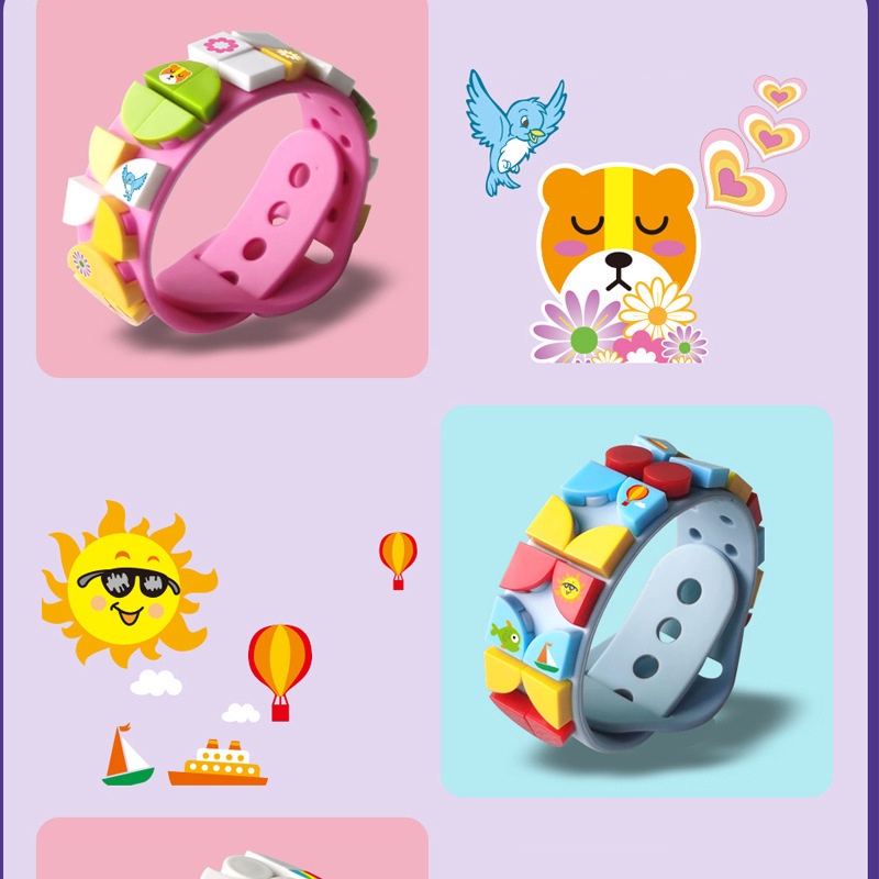 Vòng Đeo Tay Silicon Hoạt Hình Diy Dành Cho Bé