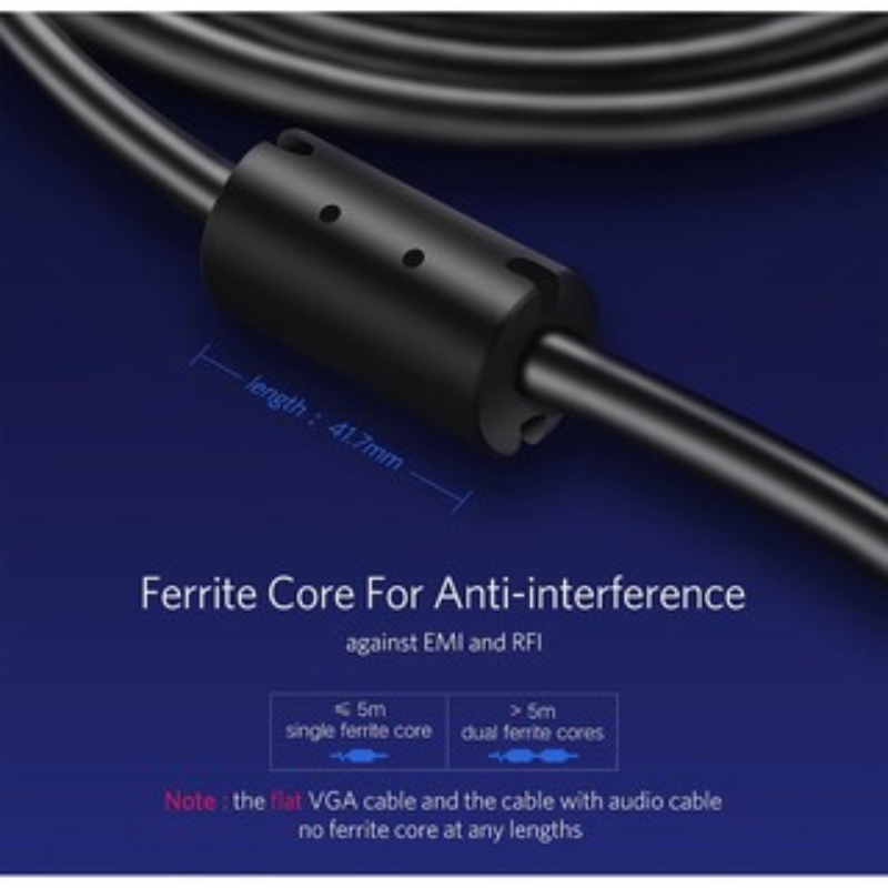 Cáp VGA 2 Đầu Mạ Vàng VG101 UGREEN Chính Hãng