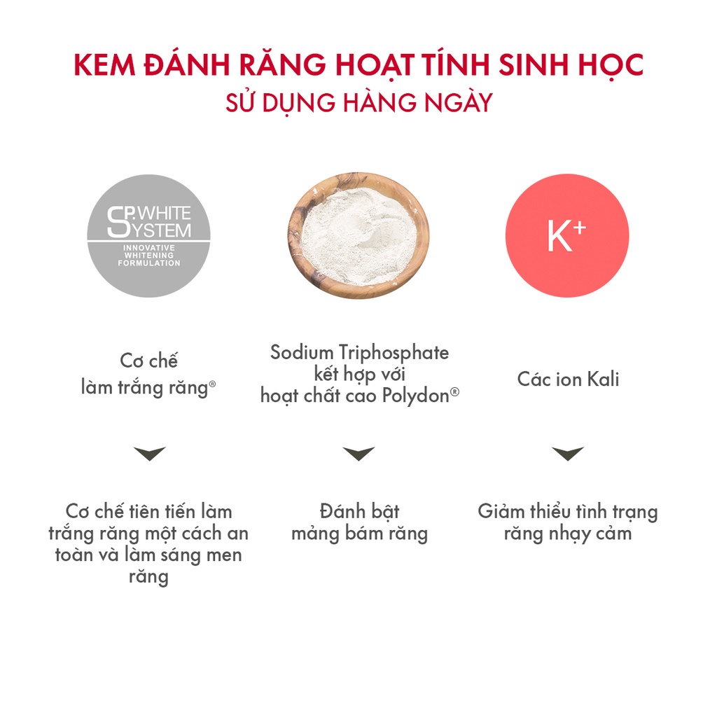 Kem đánh răng trắng răng thơm miệng SPLAT White Plus loại bỏ vết ố vàng từ cafe, trà làm sáng răng, giảm ê buốt 100ml