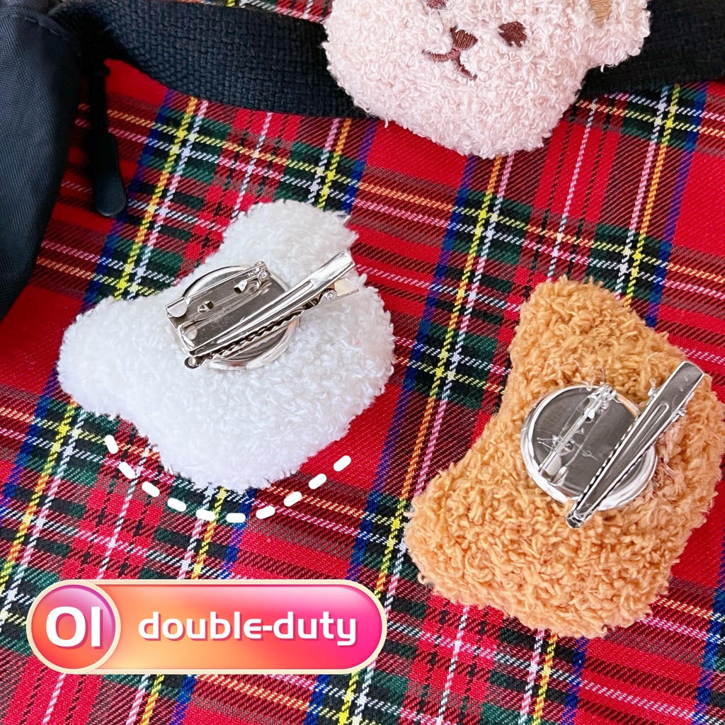 Ghim Cài Áo Hình Gấu Bông Hoạt Hình Đáng Yêu Dành Cho Bé Gái