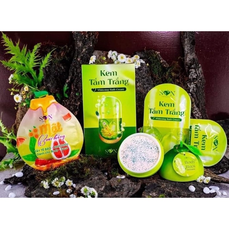 Combo Kem Body Bưởi Ủ Cốt Bưởi Ủ Trắng Da Toàn thân