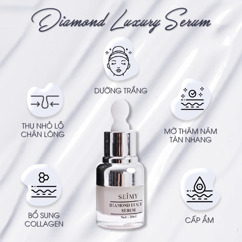 Combo Dưỡng Da Nhau Thai Seimy - Diamond Luxury Cream - Diamond Luxury Serum | BigBuy360 - bigbuy360.vn