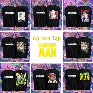 Bộ sưu tập áo thun anime Chainsaw man . Denji - Makima thun cotton 4 chiều giá rẻ