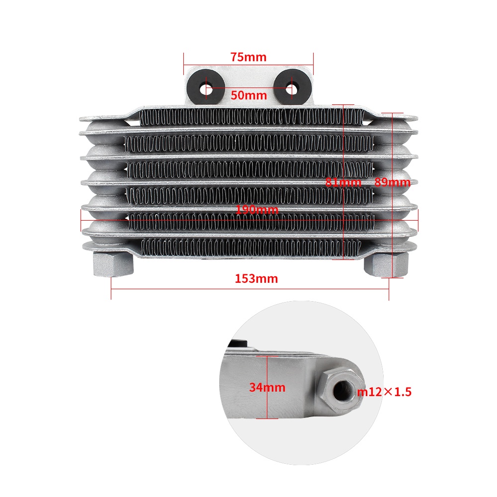 Quạt Làm Mát Dầu Động Cơ 6 Hàng Cho Xe Mô Tô 50cc To150cc 2022