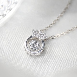 Dây Chuyền Bạc The Crown - Happy Stone by HanaGold