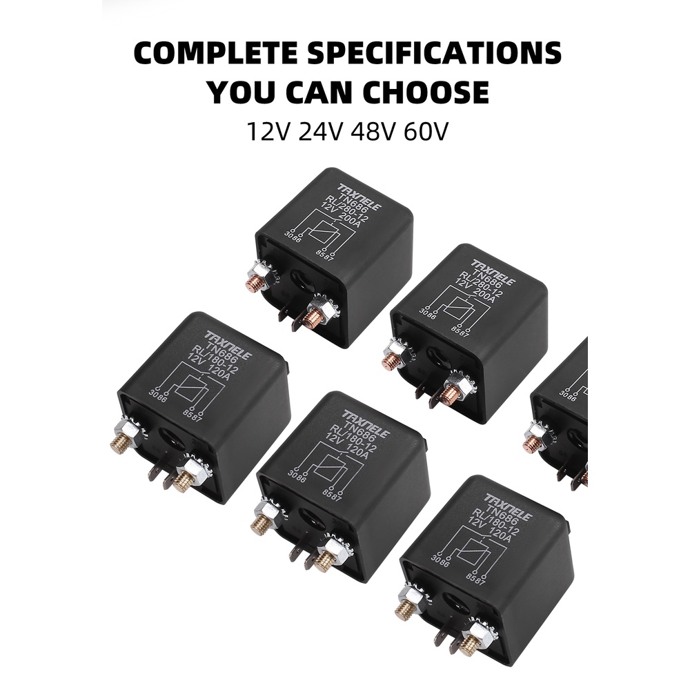 Rơ Le Khởi Động 200A 120A 100A 12V 24V Cho Xe Hơi