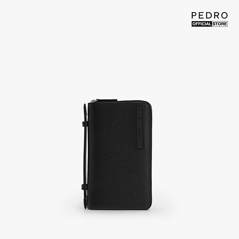 PEDRO - Ví nam cầm tay dáng dài phối zip Textured Leather Organiser PM4-36500014-01 #1