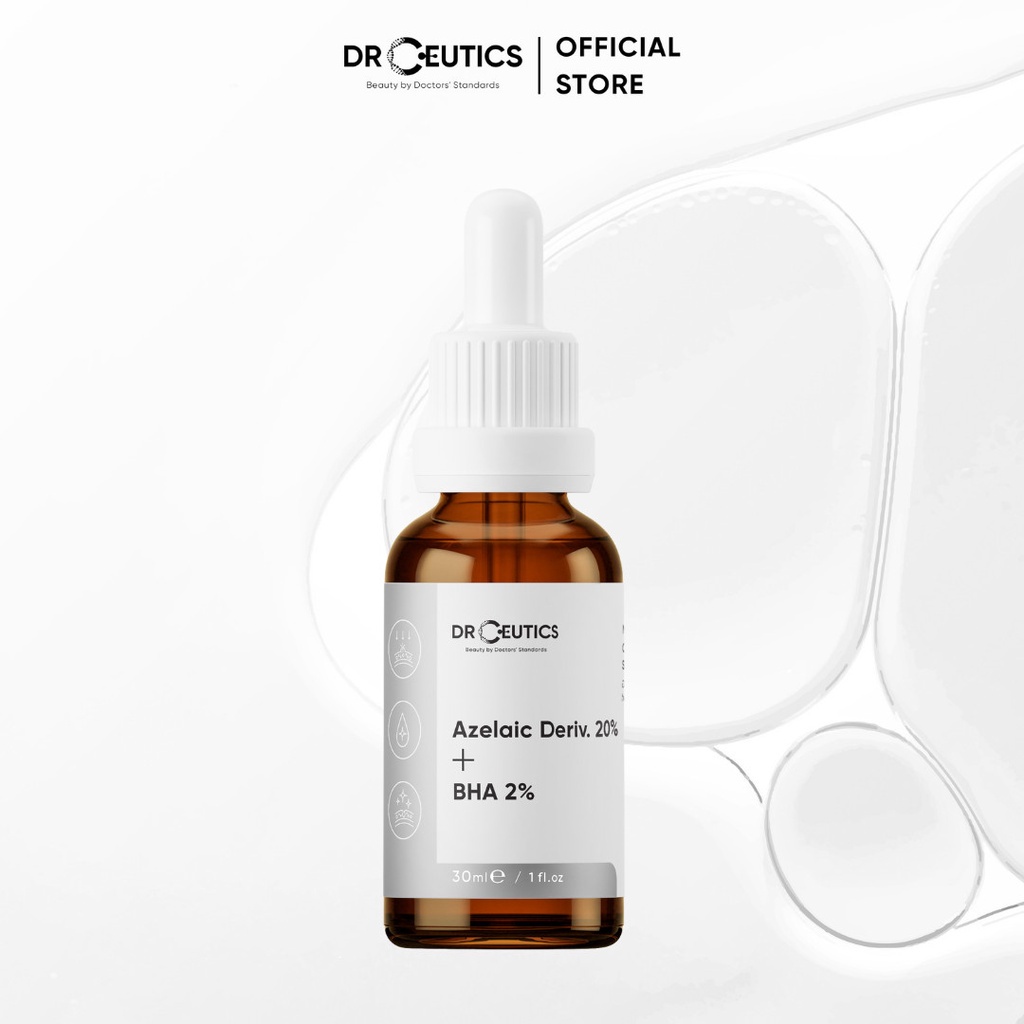Tinh Chất Làm Giảm Mụn Mờ Thâm DrCeutics Azelaic Deriv 20% Và BHA 2%