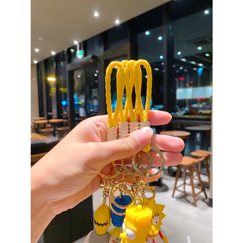 Móc Khóa Silicon Hình Búp Bê Simpson Dễ Thương