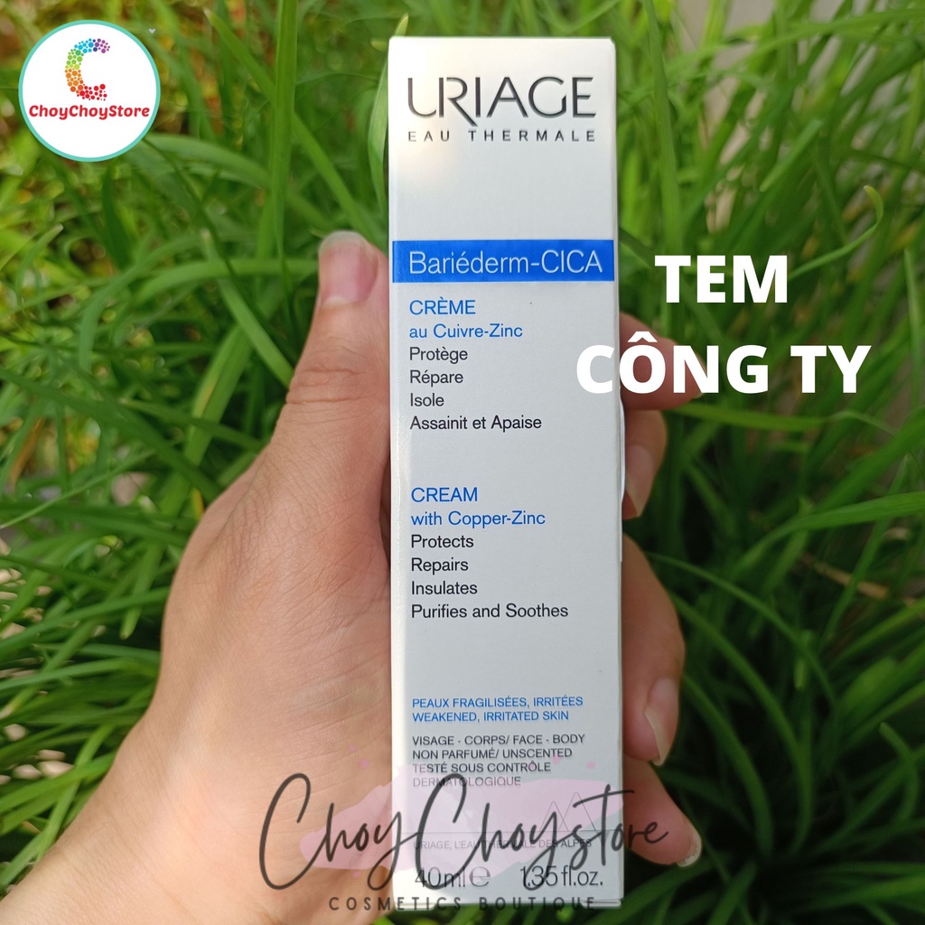 URIAGE Bariederm Cica Cream 40mL - Kem Chăm Sóc Da Kích Ứng, Da Bị Tổn Thương