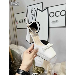 Sandal đúp gót 12 phân bít mũi nơ thời trang siêu đẹp