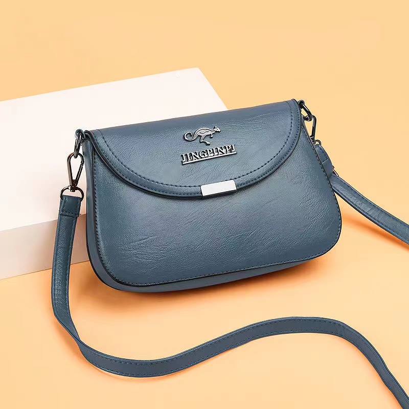 Mischa Túi Đeo Chéo Da PU Hình Vuông Cỡ Lớn Màu Trơn Đơn Giản Dễ Phối Đồ Thời Trang Cho Nữ