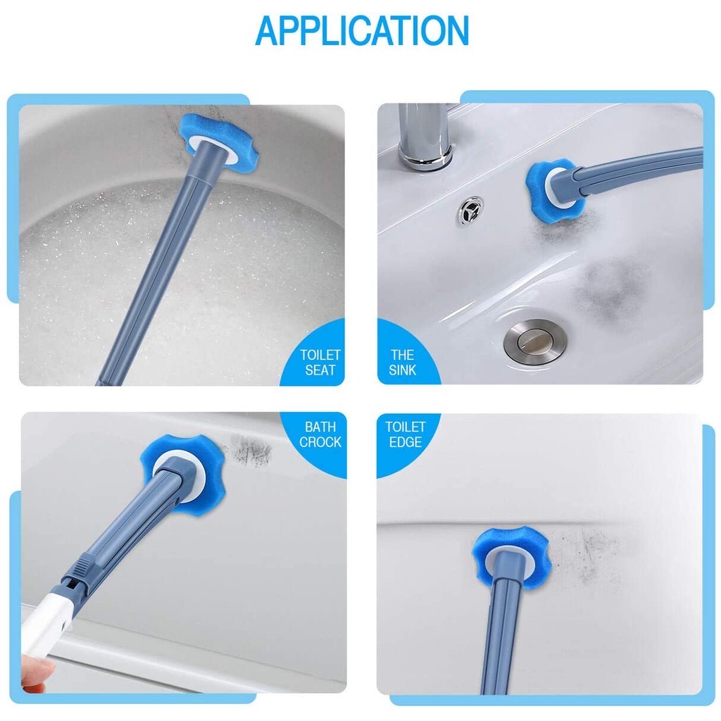 A - LIFE Cọ Mút Vệ Sinh Toilet Dùng Một Lần Có Thể Thay Thế