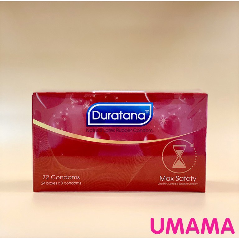 Bao cao su Duratana - giao hàng kín đáo, che tên - bcs gân gai siêu bôi trơn Hộp 10 chiếc