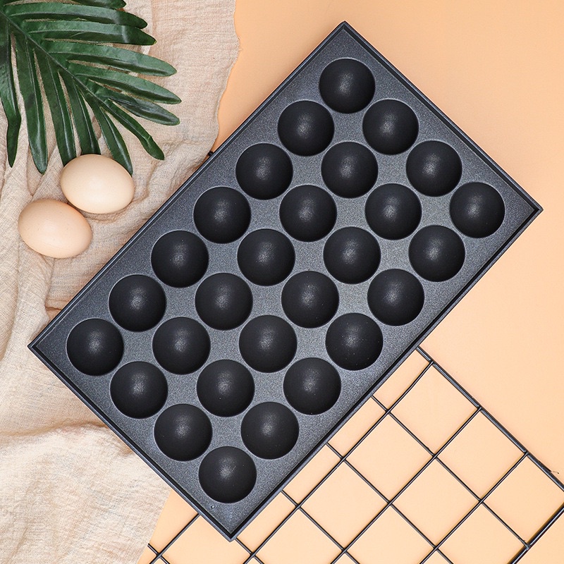 Khuôn làm bánh Takoyaki bằng bếp điện , gas 28 lỗ