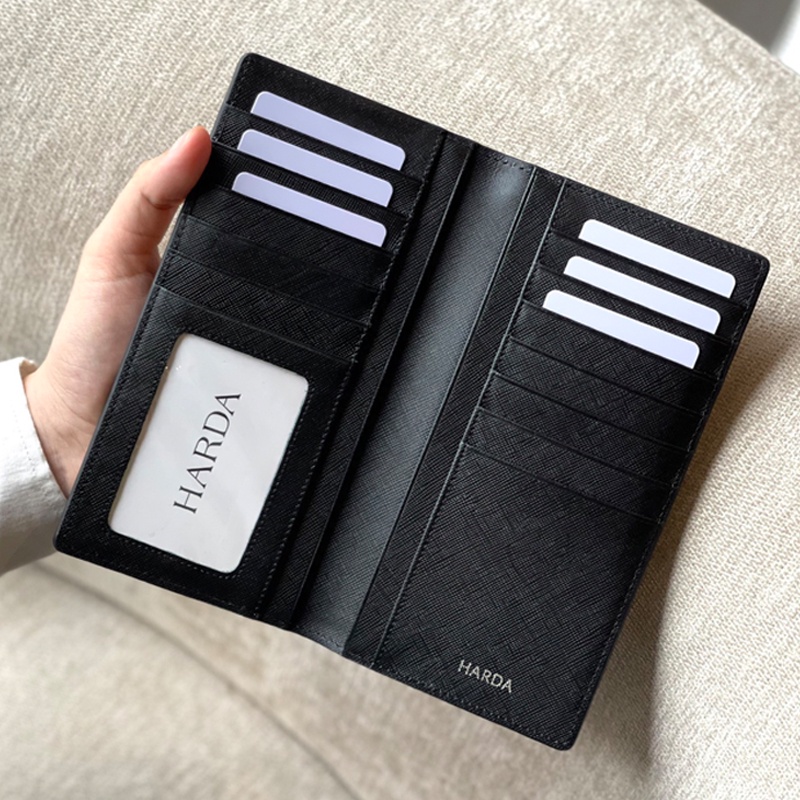 Ví Da Cầm Tay Harda Da cao cấp Saffiano