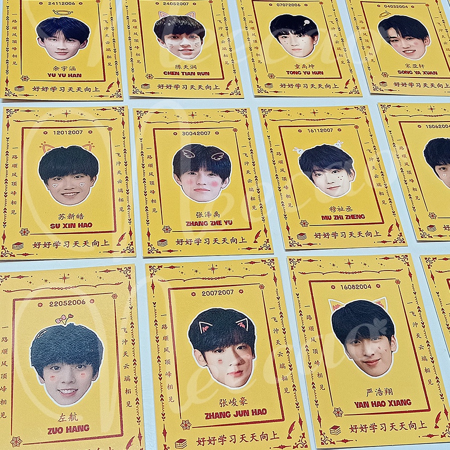 1Thẻ Cầu Bias Card TF Family TNT TF Gia Tộc F3 Thời Đại Thiếu Niên Đoàn Thành Viên Teens In Times Designed Unoff Neecao