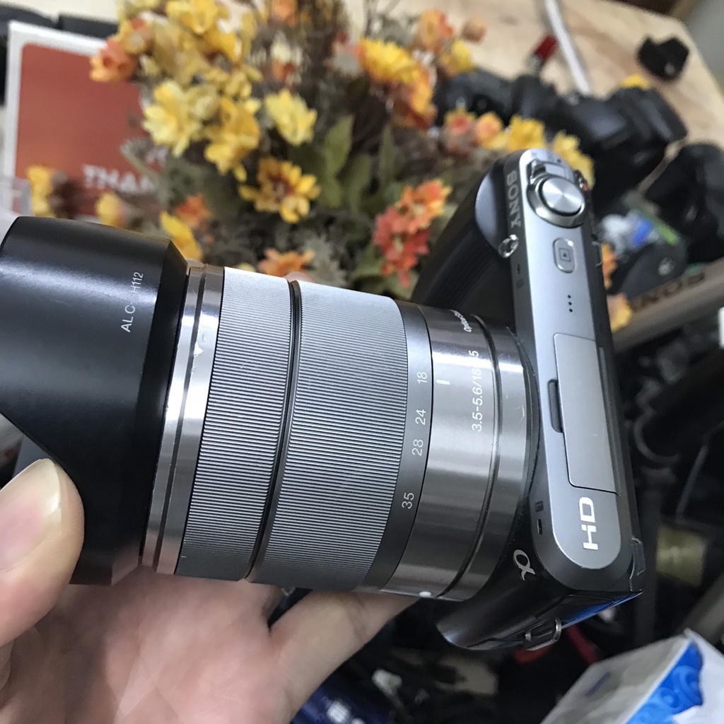 Máy ảnh sony nex C3 kèm ống kính 18-55