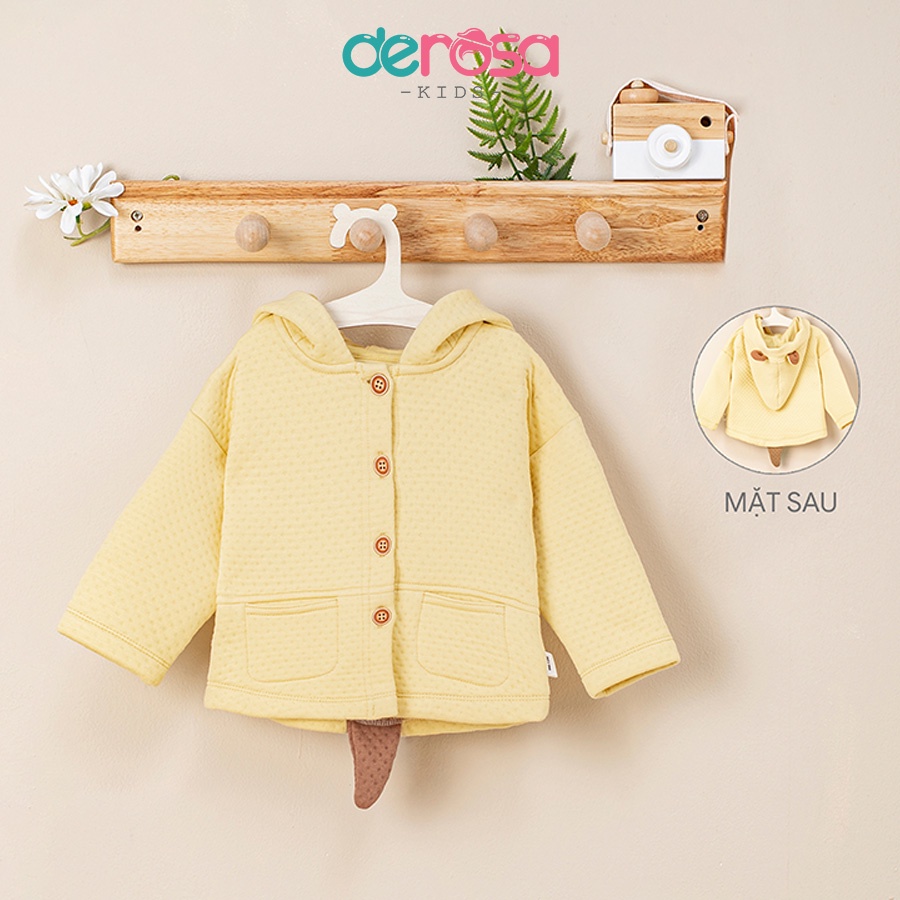 Áo khoác trần bông DEROSA KIDS cho bé trai và bé gái từ 9 - 36 tháng AWBBZ754A