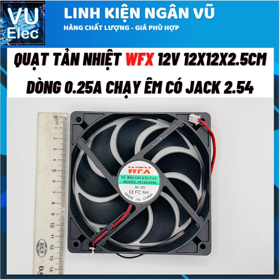 Quạt tản nhiệt 12V hàng cao cấp chính hãng NVFAN Đài Loan 8cm 9cm 12cm - Quạt hàng xịn dùng bền gió mạnh