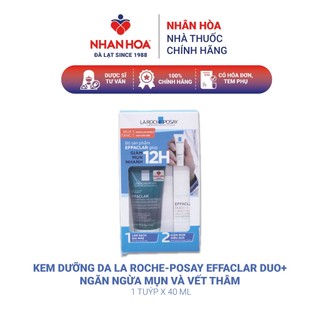 Kem Dưỡng Da La Roche-Posay Effaclar Duo+ Ngăn Ngừa Mụn và Vết Thâm tuýp 40ml