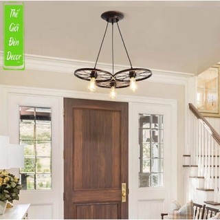 Đèn chùm thả bánh xe đèn chùm thả 3 hình T102