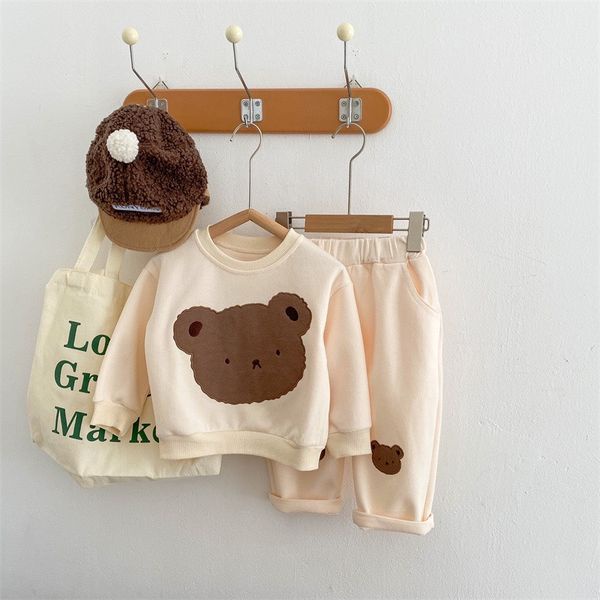 Bộ Quần Áo Dài Tay Gấu Mary Bộ Thu Đông Chất Vải Dày Dặn Cho Bé Từ 8Kg Đến 32Kg Thời Trang Trẻ Em Tin Store