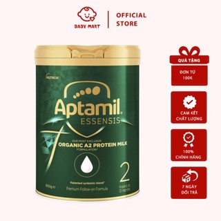 Sữa aptamil xanh essensis organic số 2, số 3 - 900g