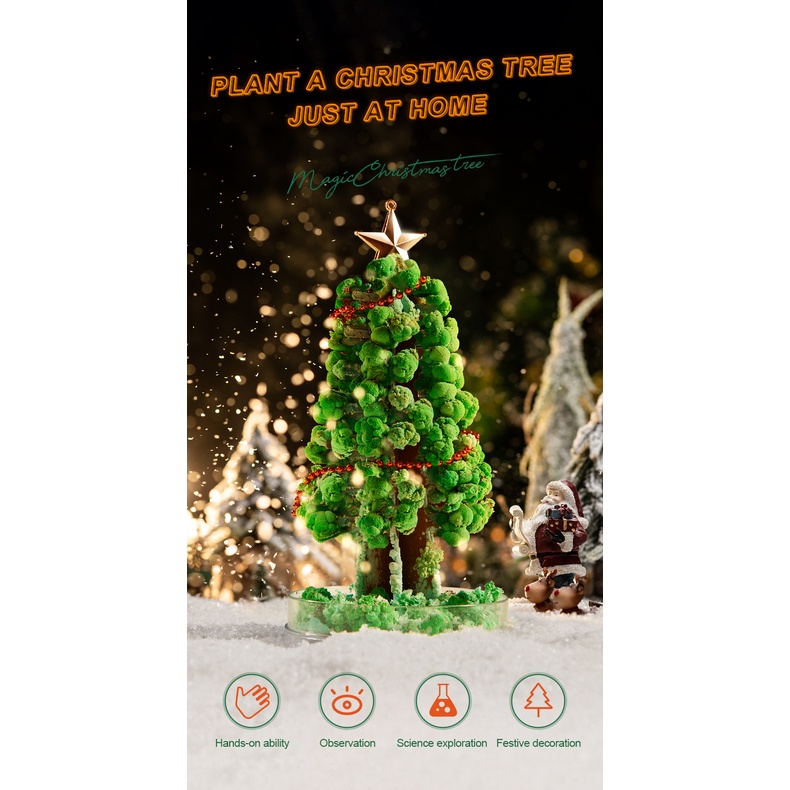 Mideer Noel Giáng Sinh cây thông tự nở thần kỳ trang trí Magic Christmas tree