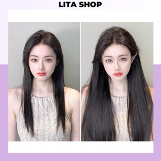 Tóc kẹp dải thẳng 5 phím phong cách Hàn Quốc