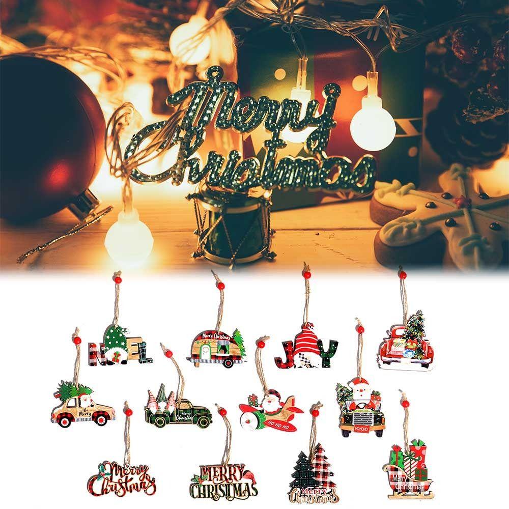 Set 12 Phụ Kiện Treo Trang Trí Giáng Sinh Năm Mới