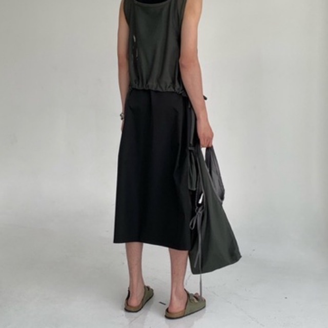 Chân váy dù lưng dây rút - VÁY NHÃY DÙ