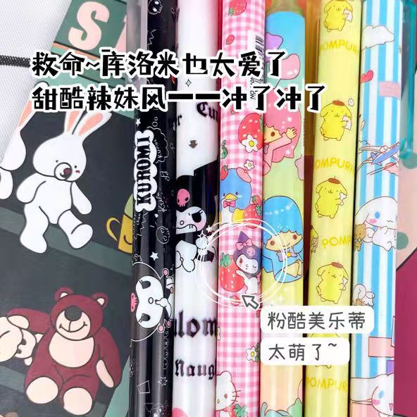 SANRIO Bút Mực Gel Ngòi 0.5mm Kiểu Dáng Dễ Thương Cho Học Sinh