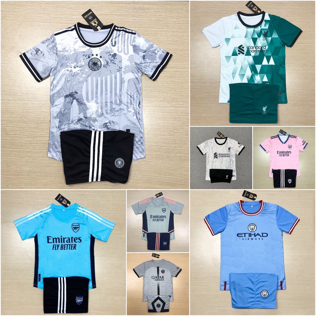 ÁO BÓNG ĐÁ-QUẦN ÁO BÓNG ĐÁ TRẺ EM-MẪU MÈ THÁI CAO CẤP