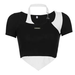 ÁO THUN TAY NGẮN PHỐI XÍCH [TNT SHOP BIGSIZE 60KG 90KG]