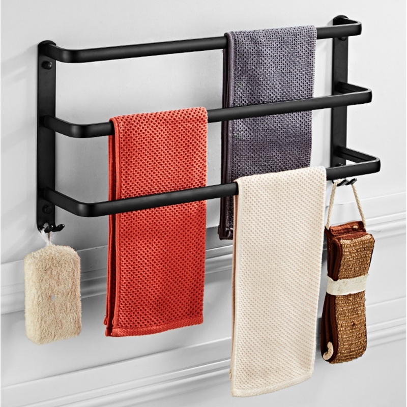 Giá Treo Khăn Gắn Tường Tiết Kiệm Không Gian Tiện Dụng Cho Nhà Tắm
